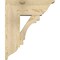 Ekena Millwork Merced Traditional Rough Sawn Bracket w/ Offset Brace, Douglas Fir, 8"W x 20"D x 24"H BKT0806X20X24MRC01RDF - alternate 4